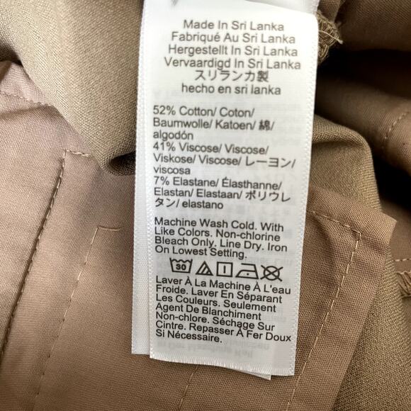 J.Crew Factory Kallie Straight Leg Pant High Waisted Work BO900 Natural Camel P8 - Picture 14 of 14
